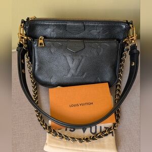 🚨 RESERVED 🚨 LV Multi Pouchette Accessoires Empreinte Noir